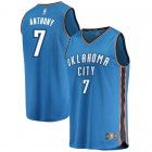 Camiseta Carmelo Anthony 7 Oklahoma City Thunder Icon Edition Azul Hombre